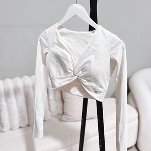 Elegant White Crop Top